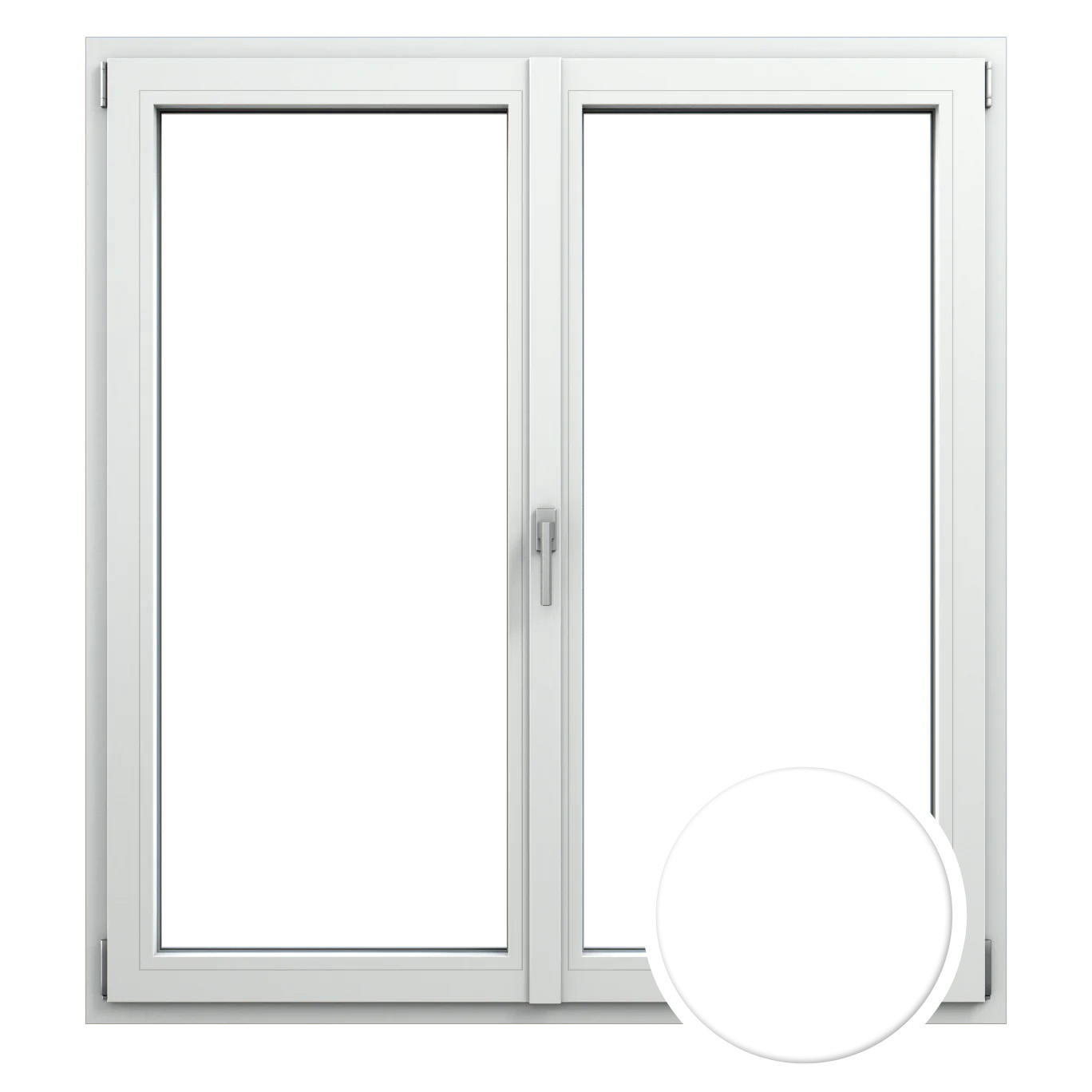 okna pixel kolor biały