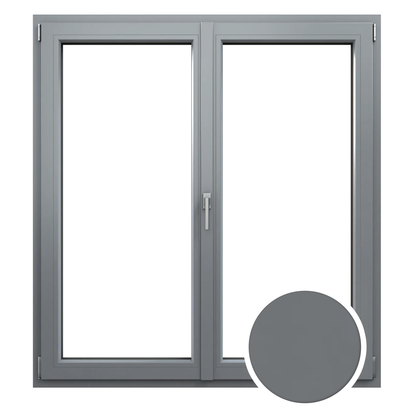 okno prismatic fenstergrau matt