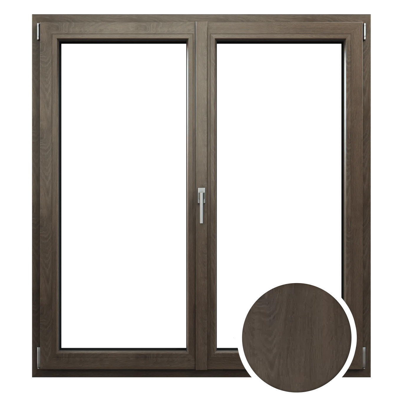 okno prismatic Woodec dark toffee