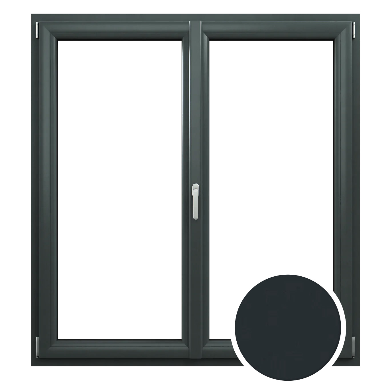 okna prolux anthrazitgrau seidenglatt II