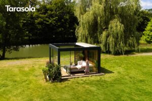 pergola z rozsuwanym dachem